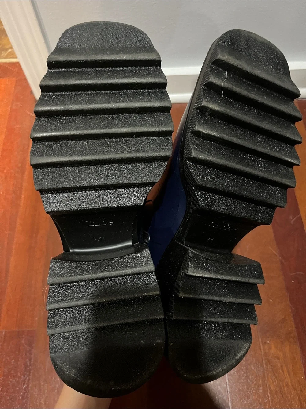 Chloé Betty Rain Boots - Navy